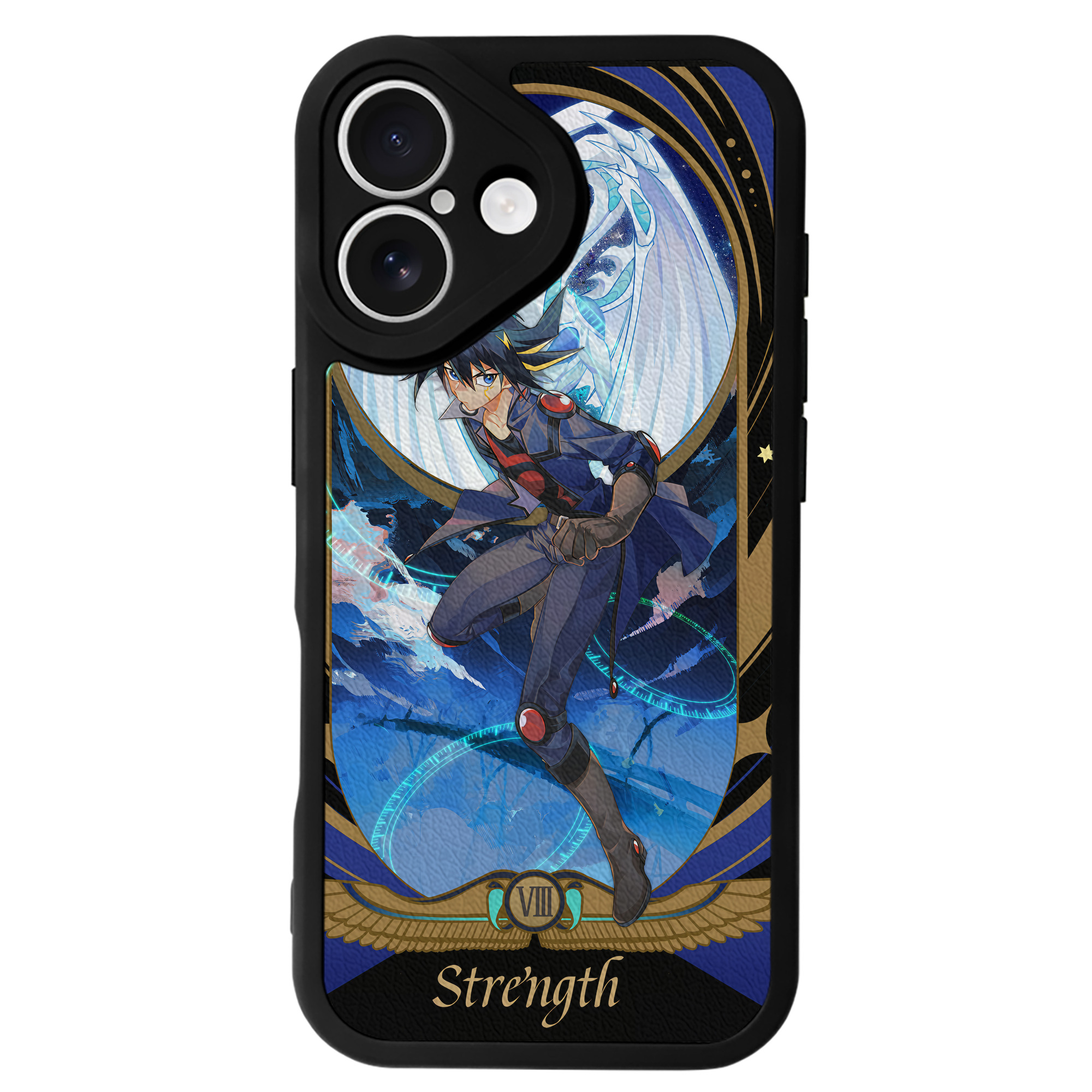 （画像用） 遊☆戯☆王 Yu-Gi-Oh! 【iPhone 16シリーズ対応】シリコンスマホケース（レザー調） 材質：シリコン